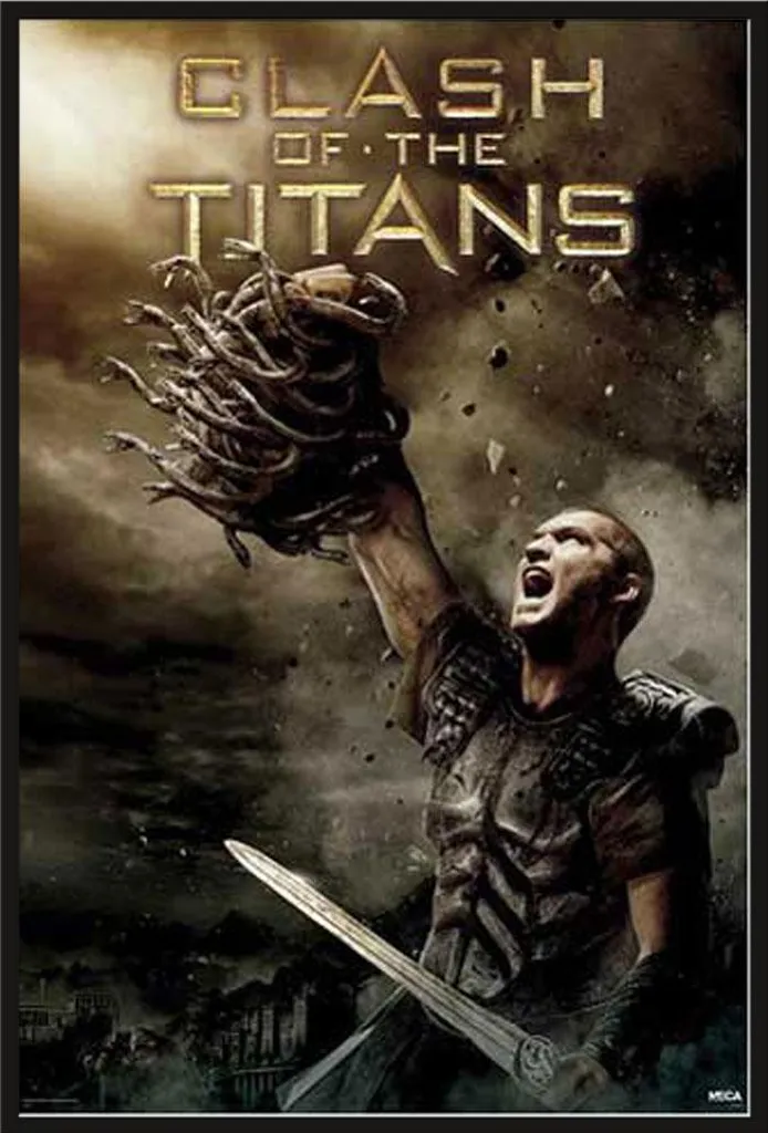 Cadre Photo Shinsuke avec Affiche Méduse Choc des Titans Vitre Acrylique