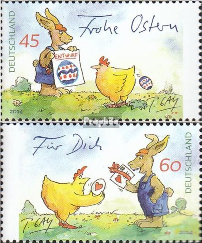 Briefmarken BRD (BR.Deutschland) 2014 Mi 3063-3064 (kompl.Ausg.) FDC Gaymann-Zeichnungen