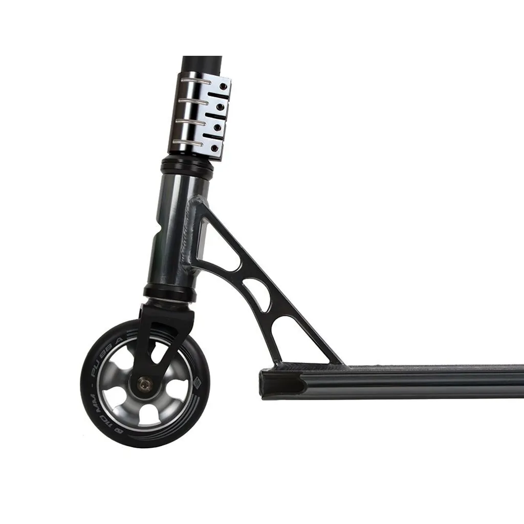 Fini les bruits de vibration : trottinette QUINT WHIP anthracite solide