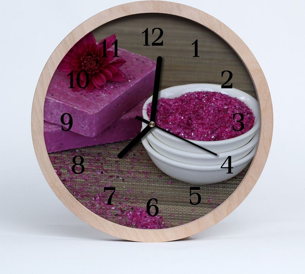 Holzuhr 20fi cm wanduhr - Blume