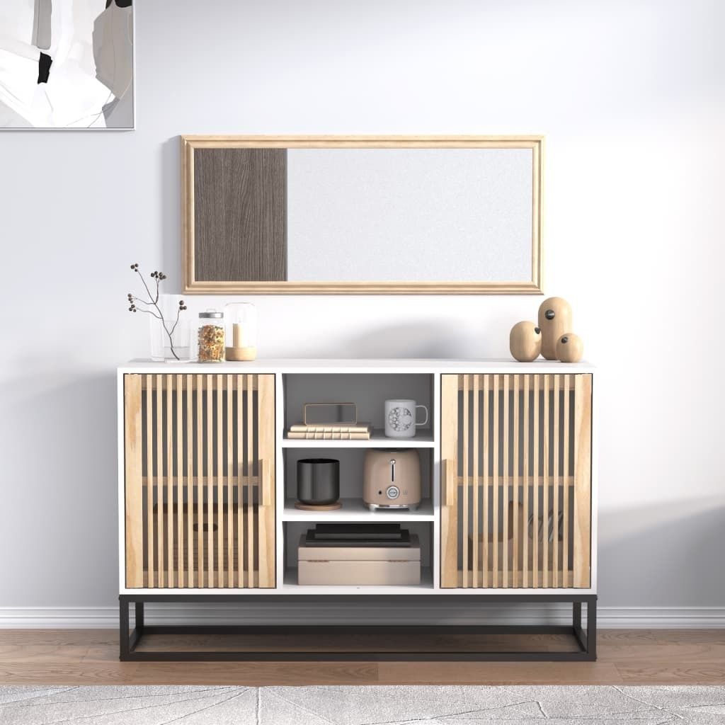 Sideboard Weiß 105x30x65 cm Holzwerkstoff , Kommoden Design 2024
