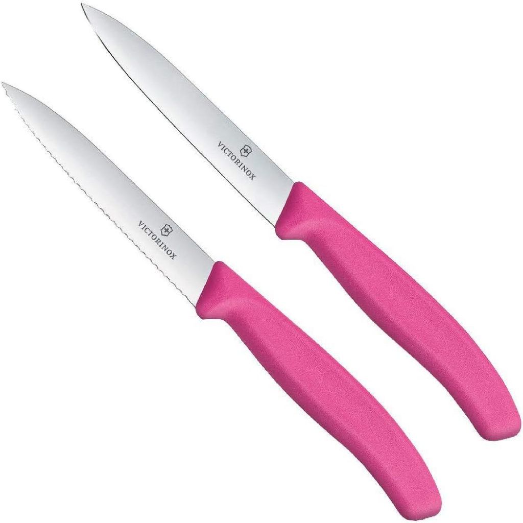 Victorinox SwissClassic Gemüsemesser,10cm,1 Welle + 1 Normal,pink,Blister