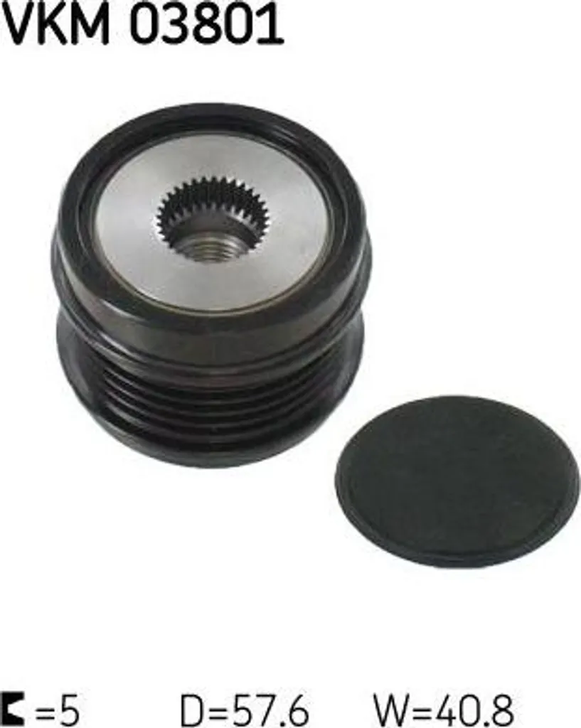 Roue Libre Alternateur SKF VKM 03801 Haute Résistance - Spécial Mercedes