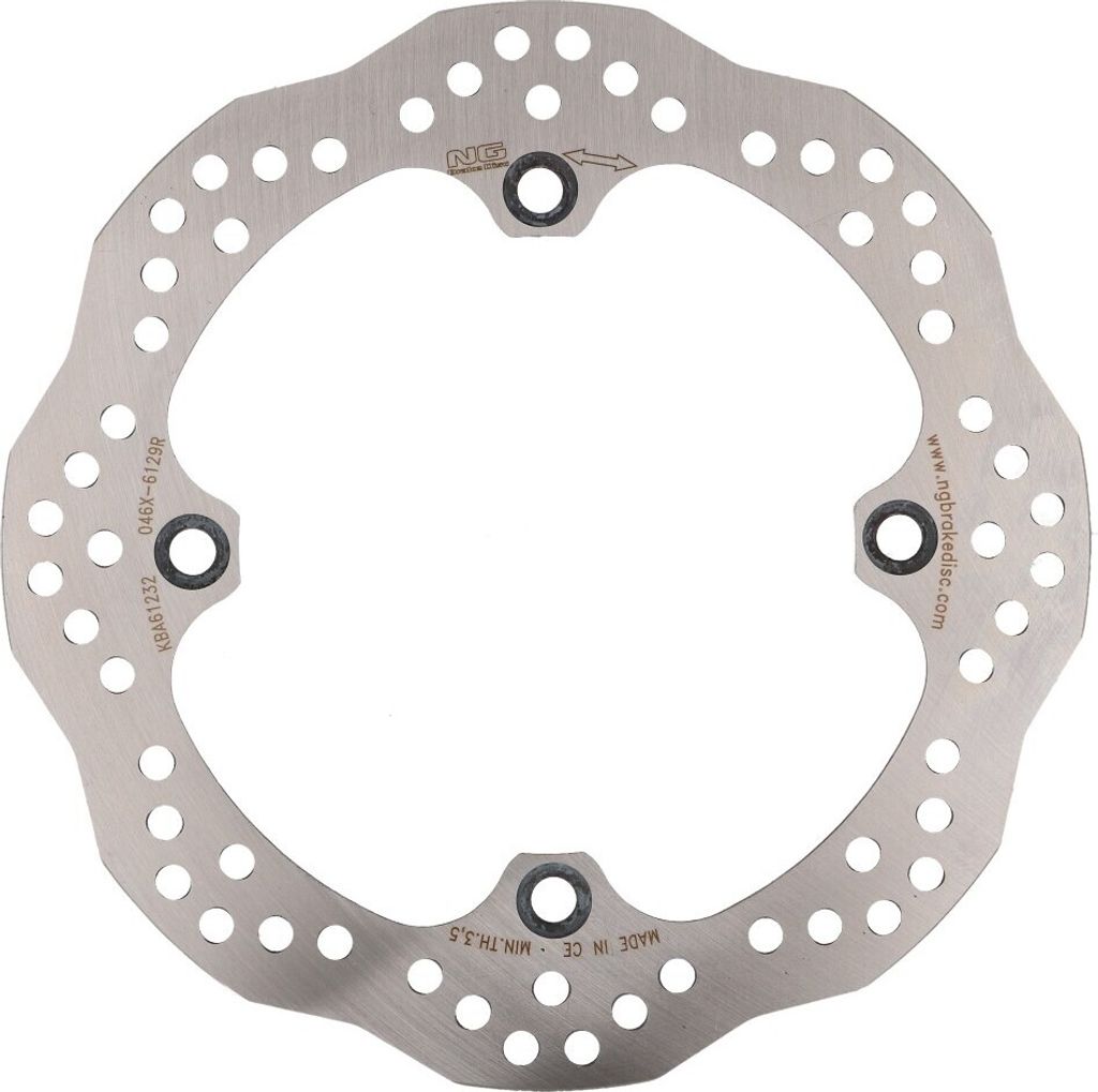 Bremsscheibe NG Wavy für Honda CB 350, 450, NX650 Dominator, XL600 Transalp, XR650 vorn