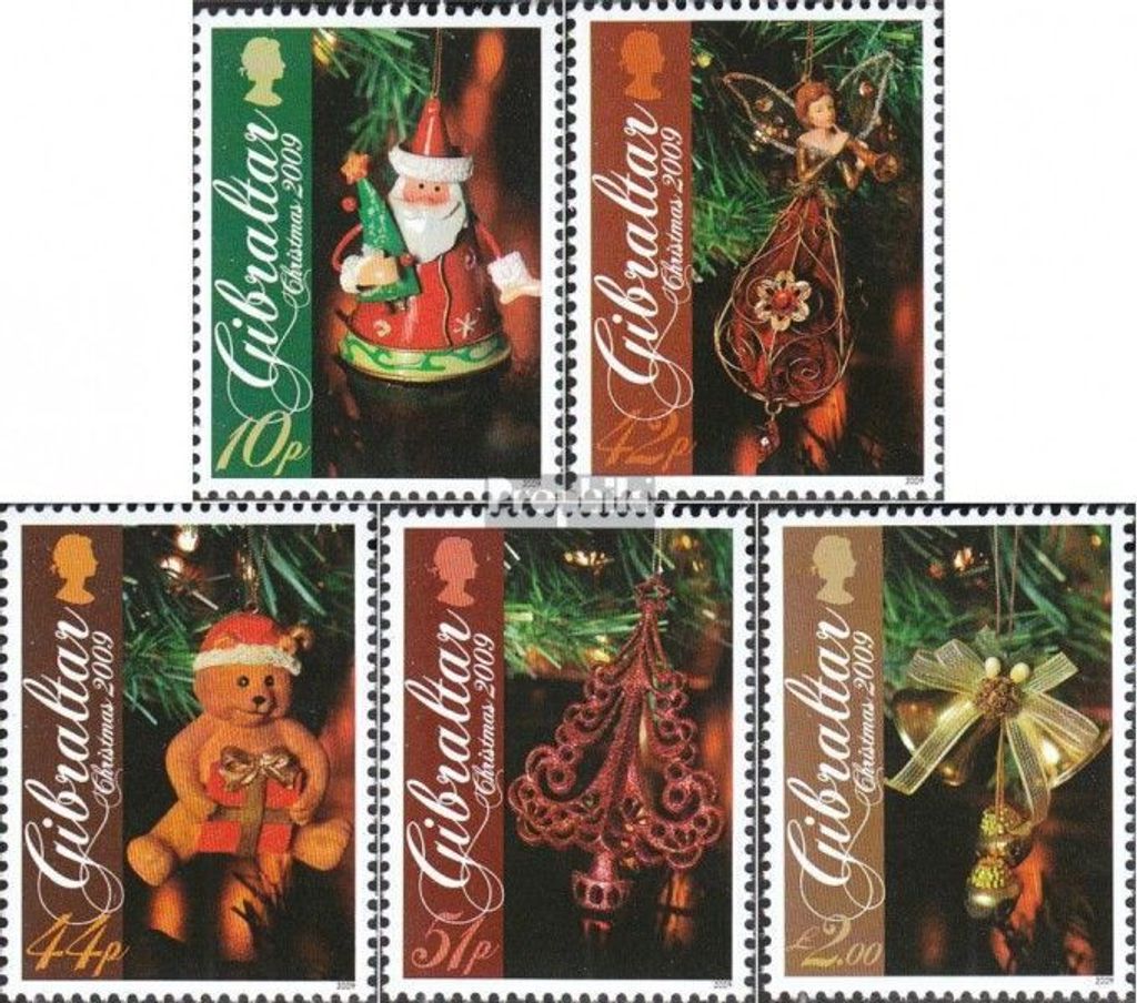 Briefmarken Gibraltar 2009 Mi 1354-1358 (kompl.Ausg.) postfrisch Weihnachten