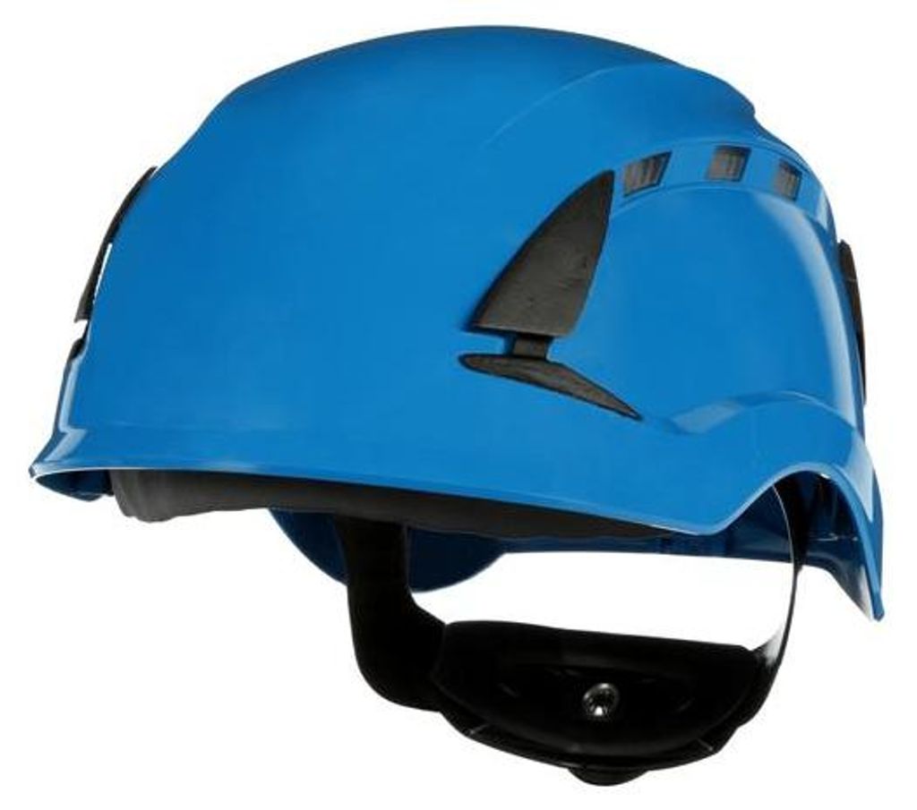 14x 3M SecureFit Schutzhelm X5500, belüftet, CE, Blau, X5503V-CE | Packung (4 Stück)
