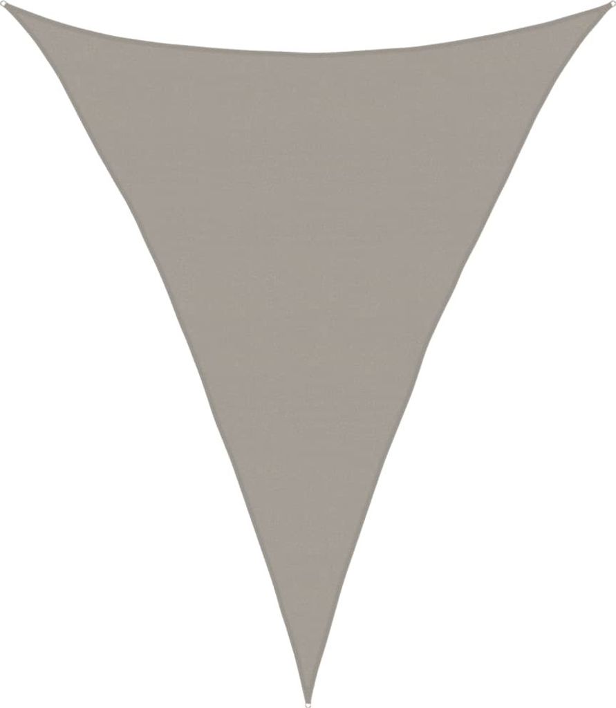 Sonnensegel 160 g/m² Dreieckig Hellgrau 5x6x6 m HDPE
