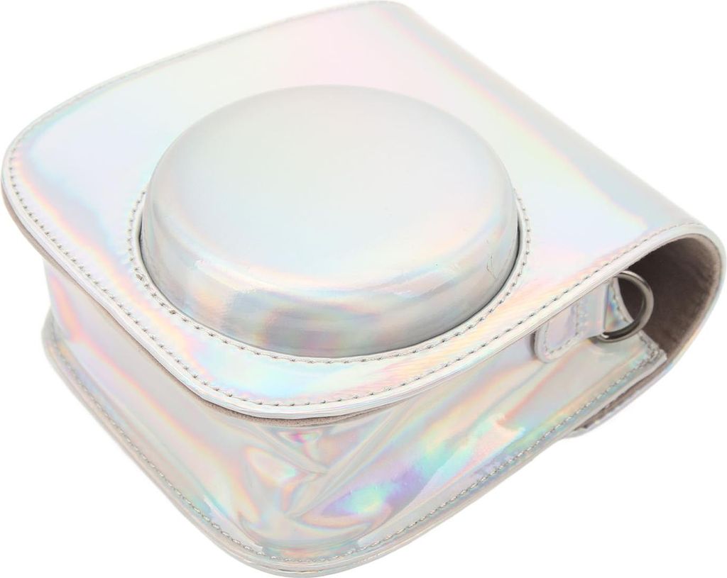 Bunte Kameratasche aus Kunstleder mit abnehmbarem, verstellbarem Schultergurt für Fujifilm Mini 11 9 8 Instant Silver