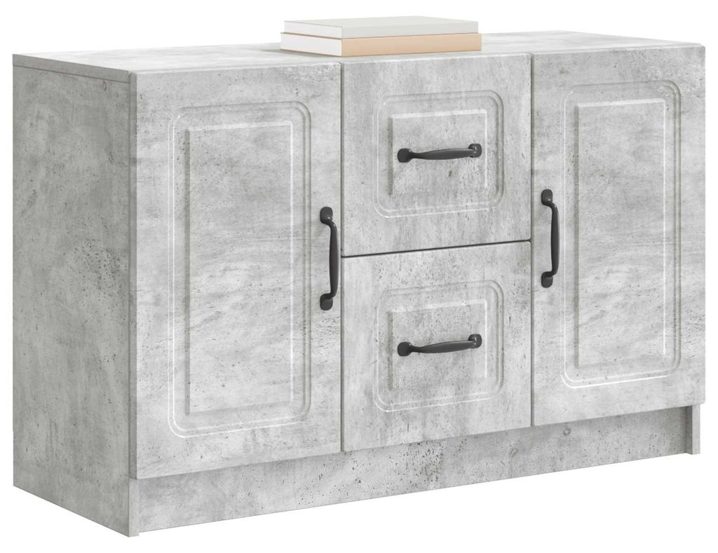 Sideboard Betongrau 89 x 34,5 x 57 cm Holzwerkstoff