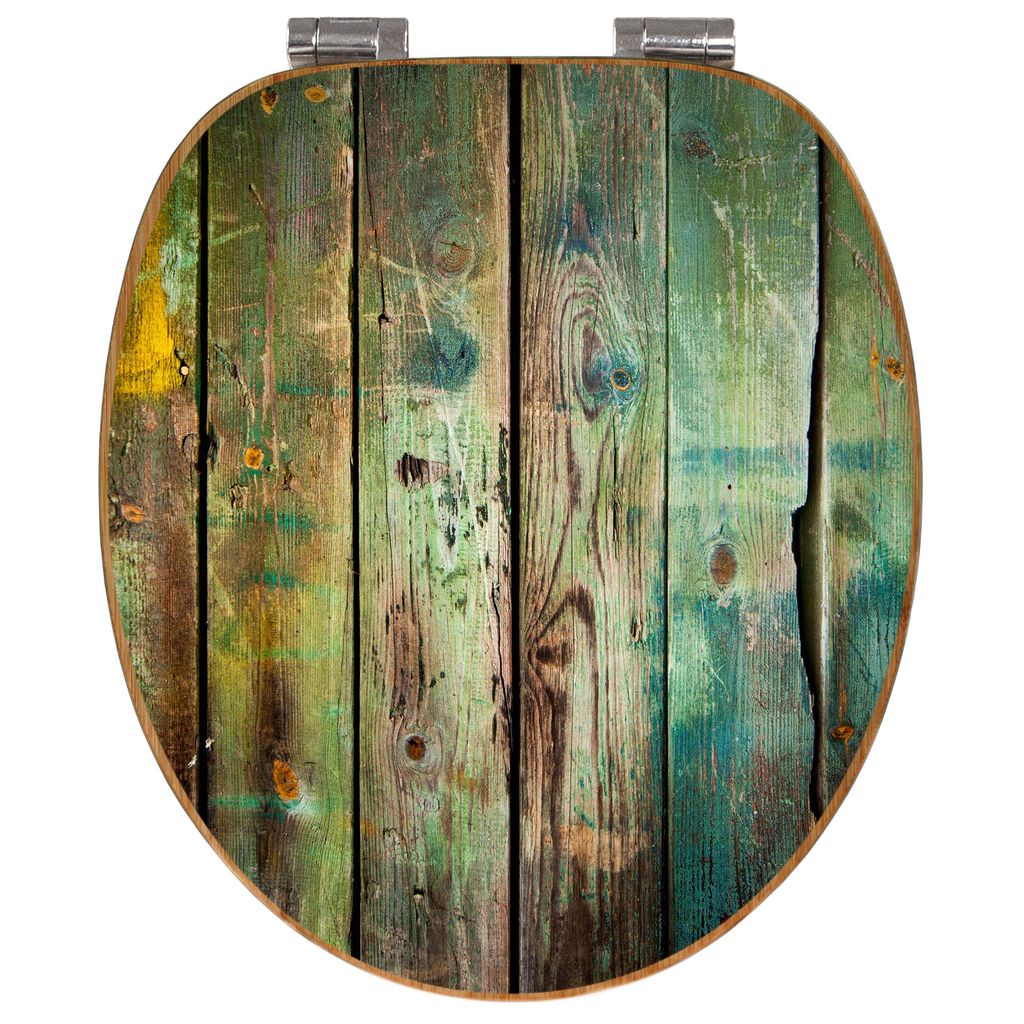 banjado Design WC Sitz Bambus Absenkautomatik -Grünes Holz Produktbild 3