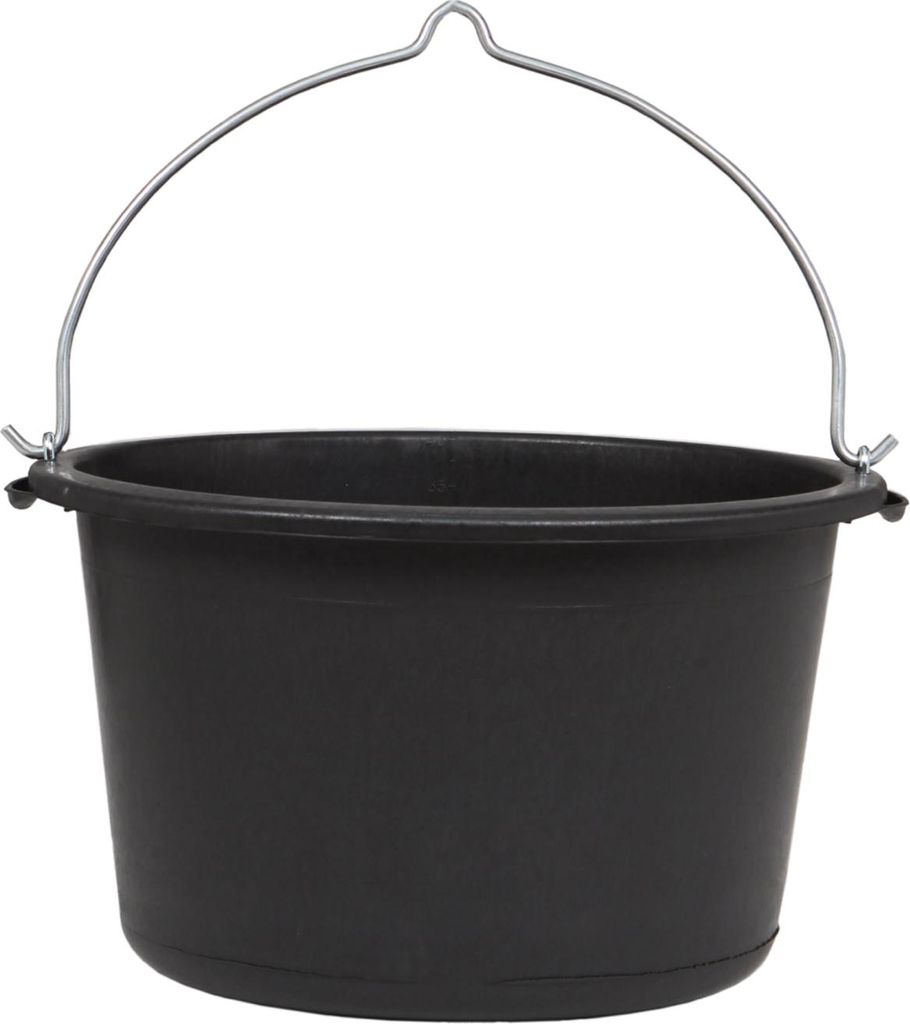 Mörtelkübel PE schwarz 40 l classic mit Bügel Immagine del prodotto 
