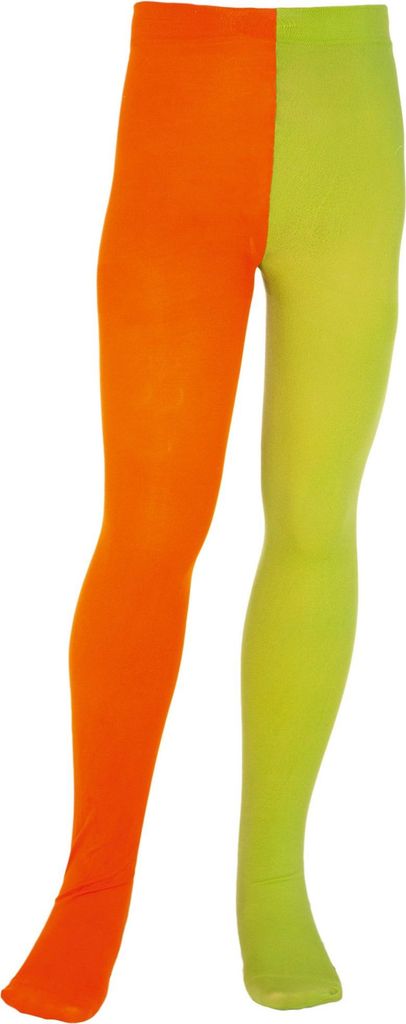 A pair of tights shown from the front.