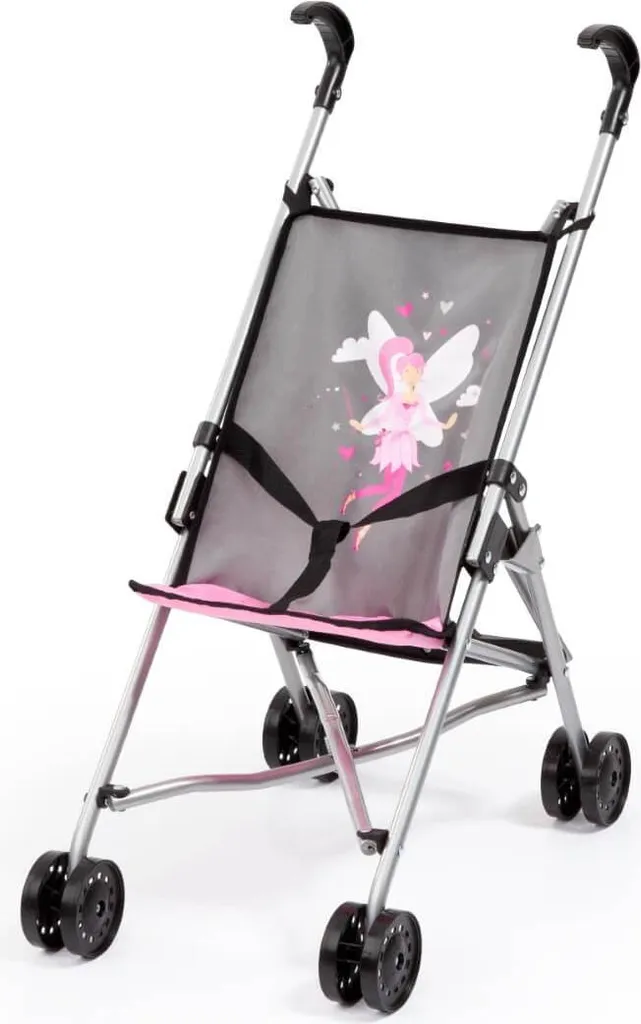 Bayer Design 30566AA Poussette de Poupée Grise et Rose Motif Fée