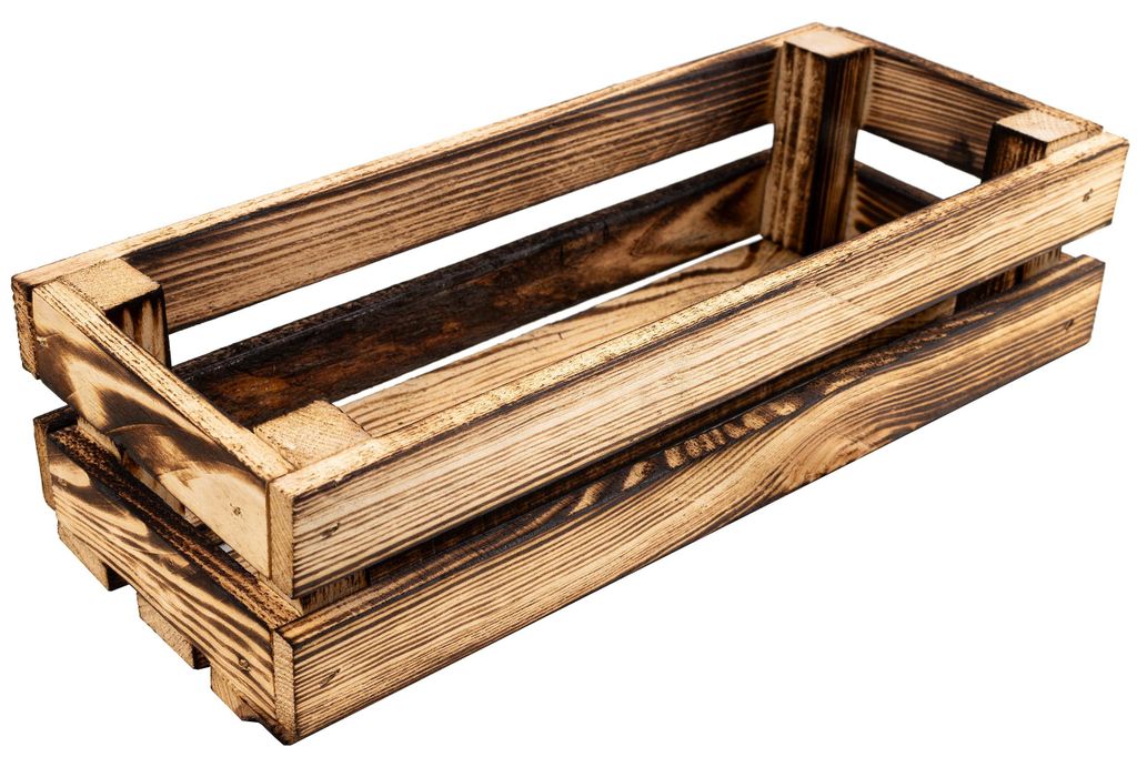 Creative Deco Gevlamde Houten Doos, 34 x 14 x 9 cm Productafbeelding 