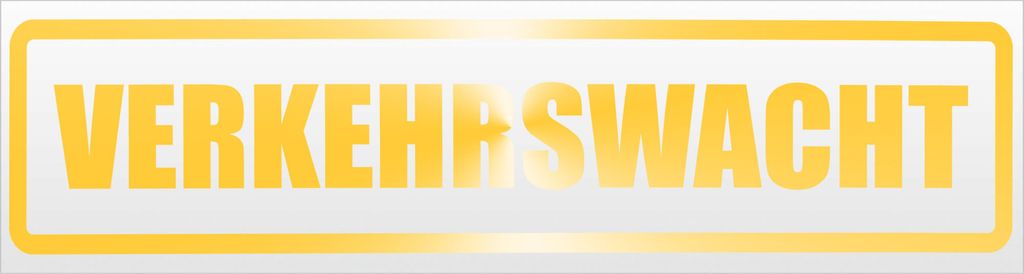 Kiwistar Verkehrswacht Magnetschild Schild magnetisch - 20cm Gelb - reflektierend - Magnetfolie für Auto PKW Kfz