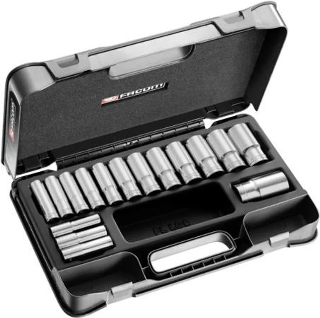 Jeu de Douilles Longues 1/2 Facom pour Mécanique Auto - 16 Outils Pro