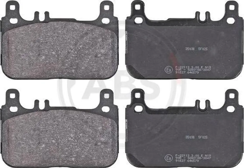 Jeu de plaquettes de frein A.B.S. 35038 pour Mercedes Classe S W222