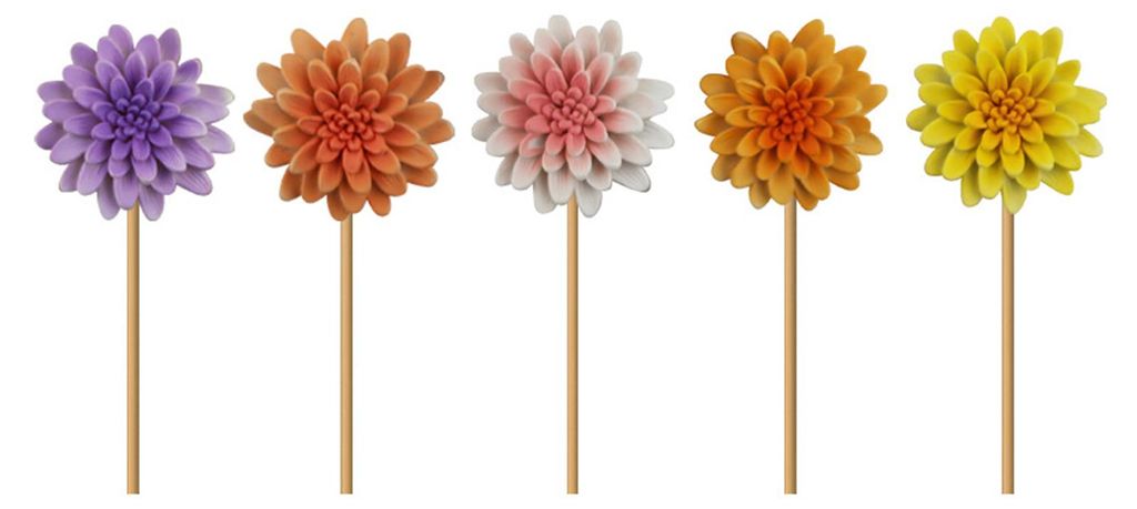 5 künstliche Blumeneinsätze aus wetterbeständigem Kunstharz, zur Stressbewältigung, für drinnen und draußen, als Dekoration für Haus und Gar...