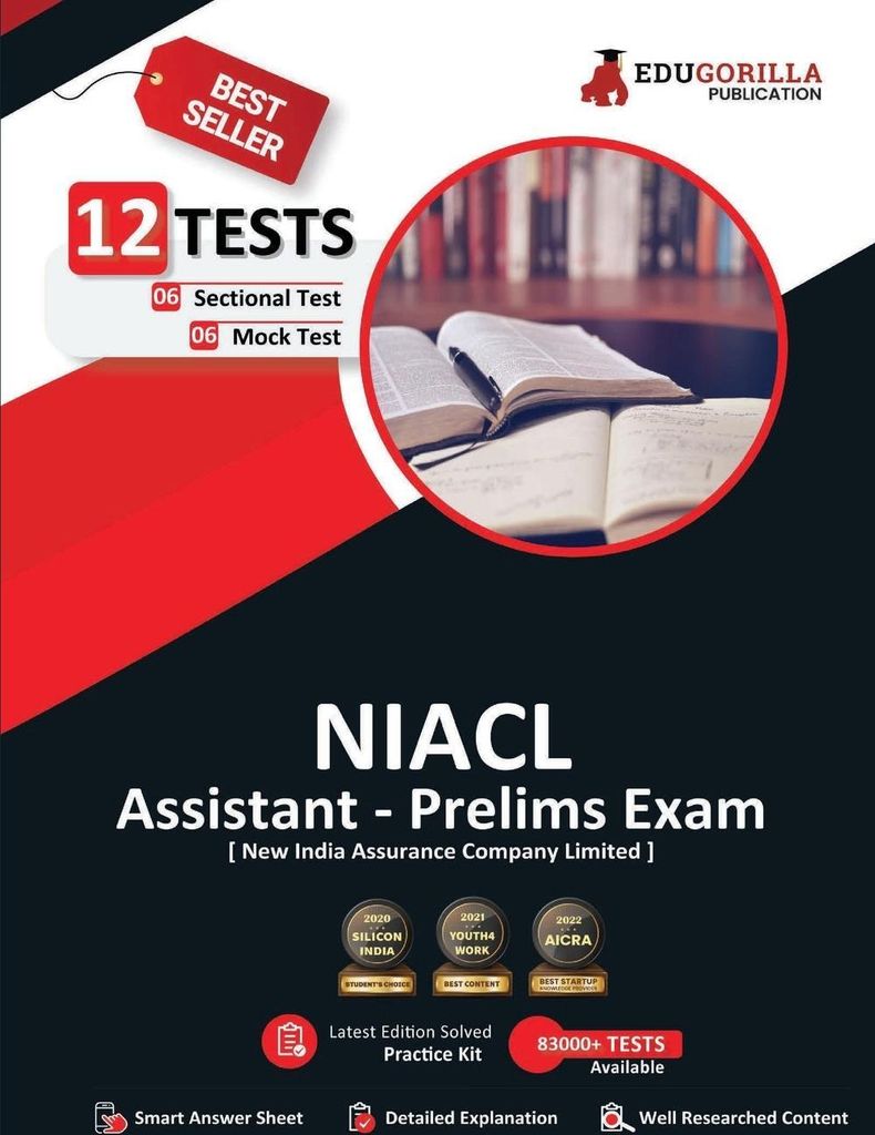 NIACL Assistant Prelims Exam 2023 (English Edition) - New India Assurance Company Limited - 6 Full Length Mock Tests and 6 Sectional Tests with Fre...