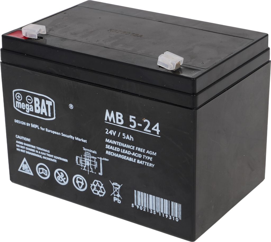 Batterie de pièces automobiles 24V 5Ah Image du produit 