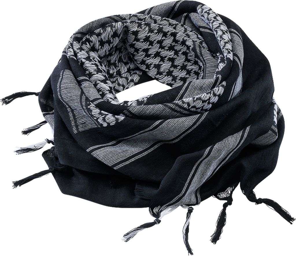 Brandit Shemag Multifunktionstuch, schwarz/weiß, Produktbild 