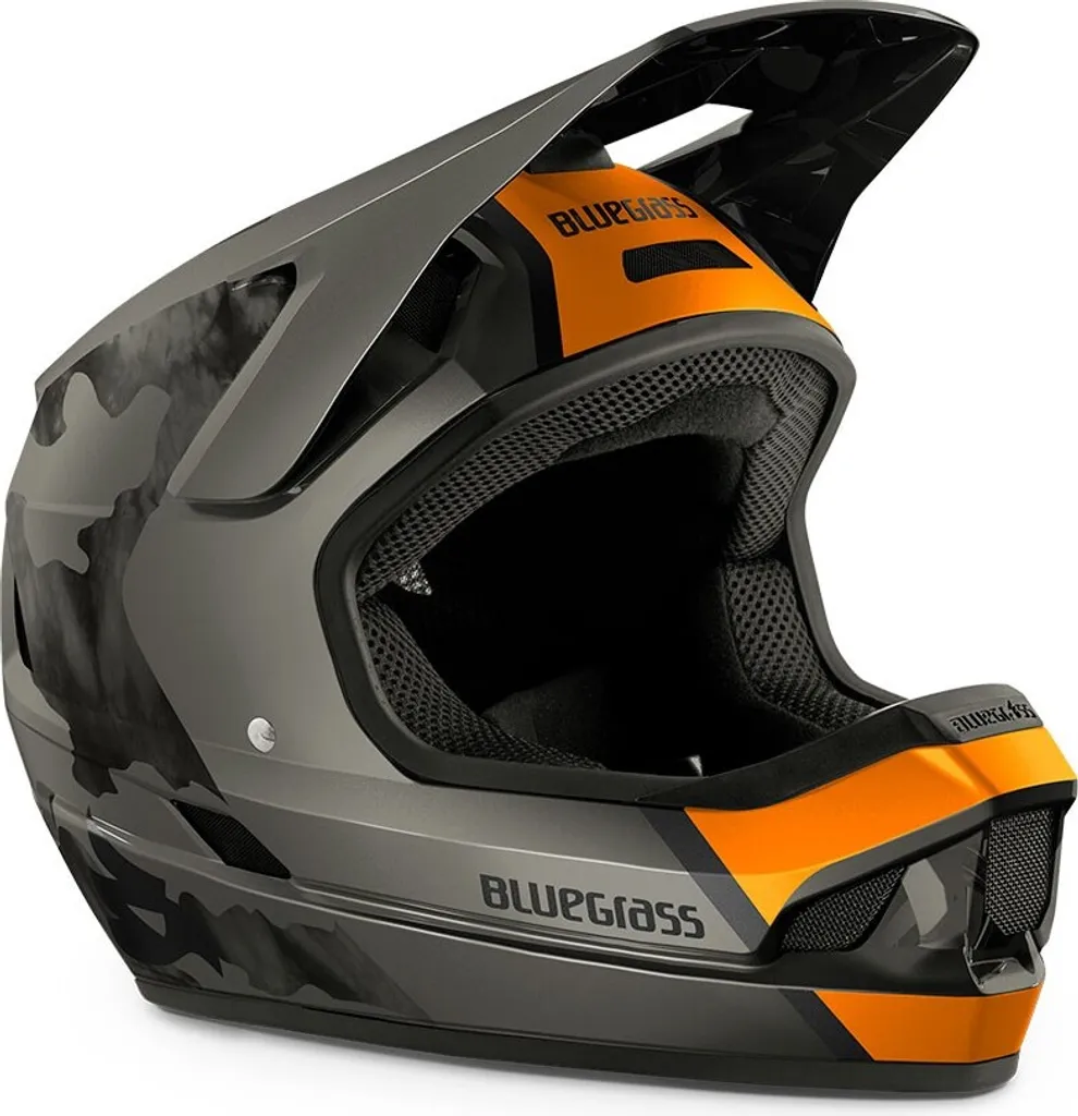 Casque de Descente Bluegrass Legit Gris M pour Protection VTT de Bike Park