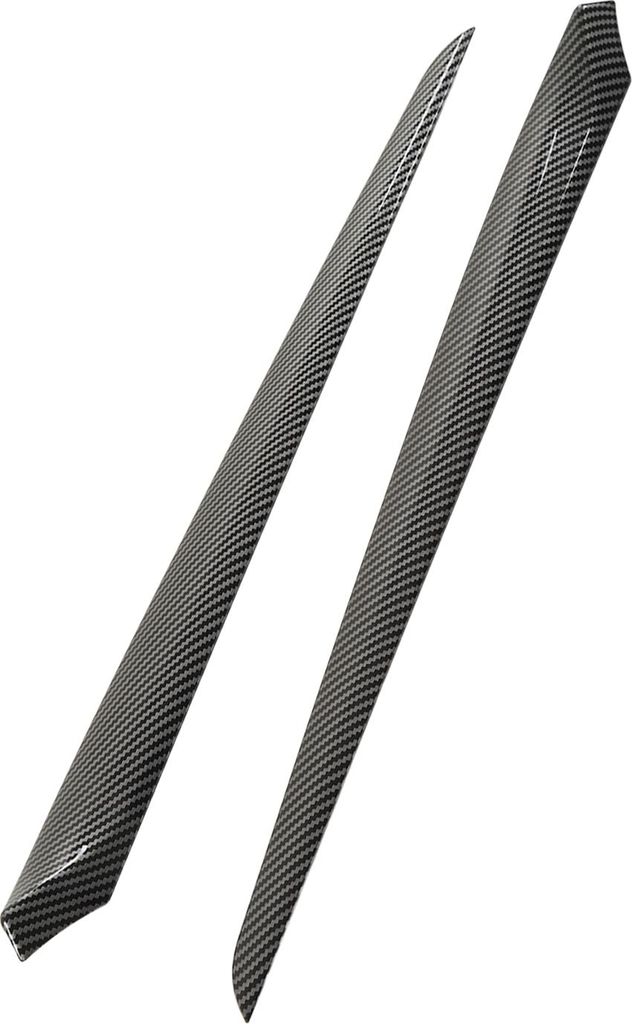 2 Stück ABS-Carbon-Faser-Stil, innere Armlehnen-Panel-Abdeckung, Verkleidung der Vordertür, Ersatz für Tesla Modell 3