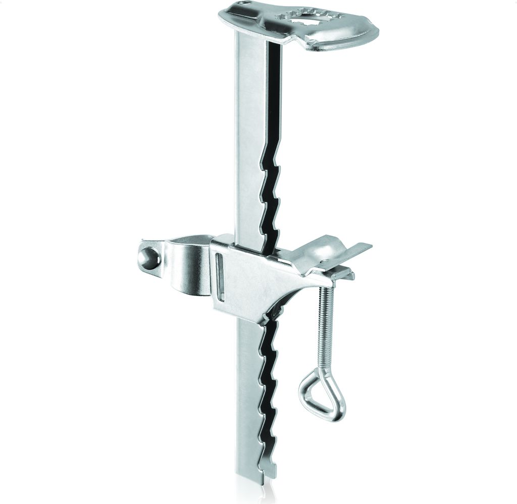com-four® Sonnenschirm-Halterung aus verzinktem Stahl - Produktbild 