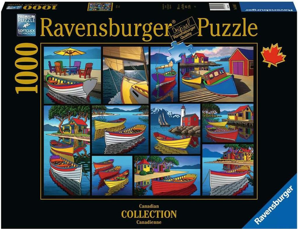 RAVENSBURGER 1000el Puzzle auf Wasser. Kanadische Sammlung 168347 Ravensburger