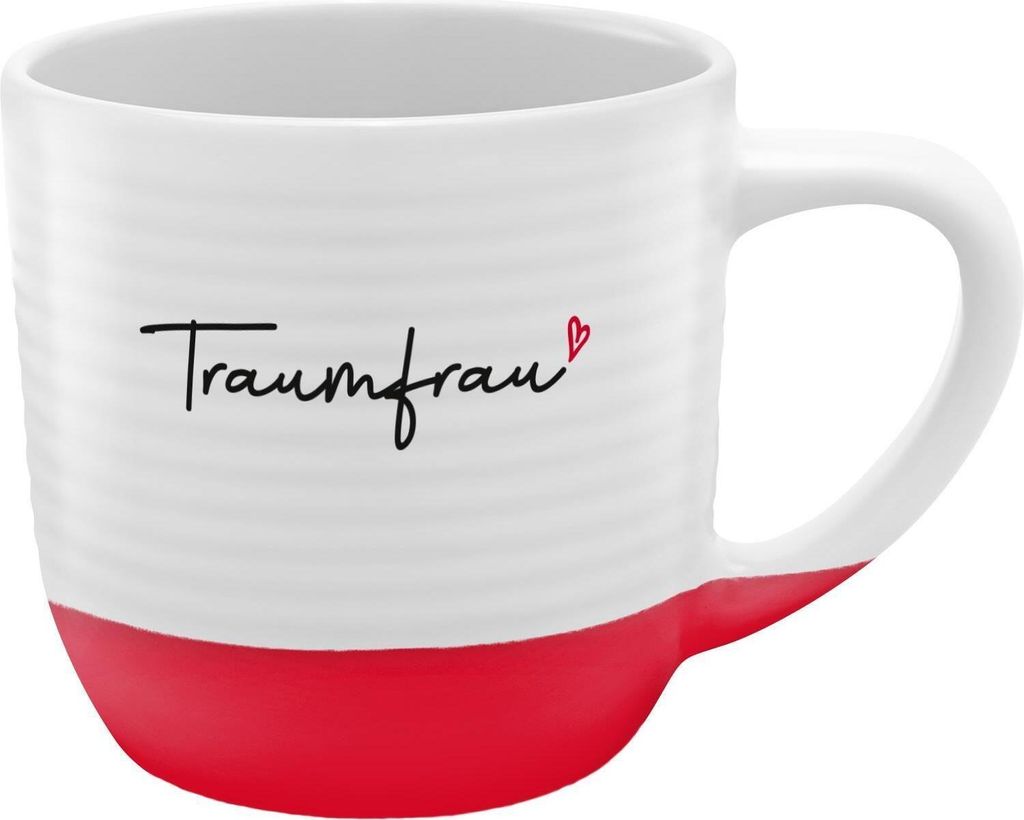 GRUSS & CO Tasse Rillen, Motiv "Traumfrau" Produktbild 