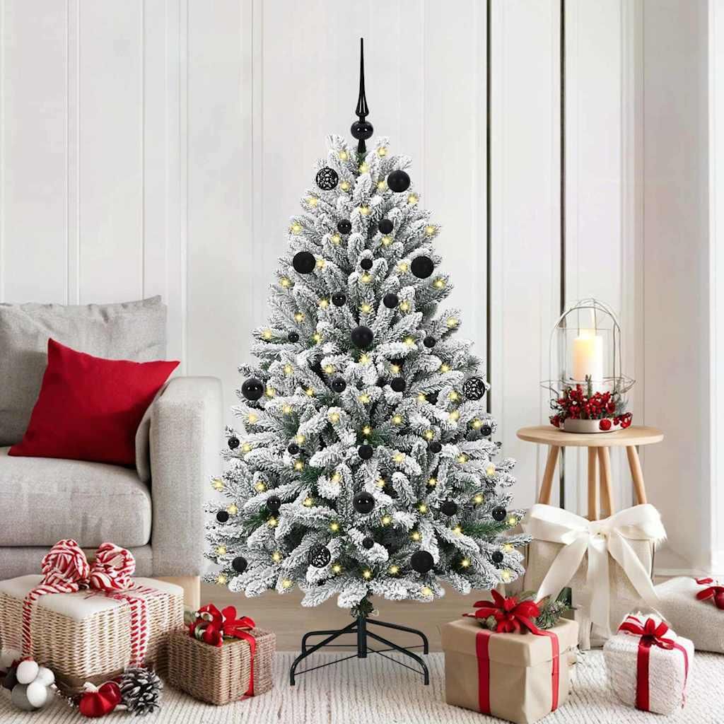"2026 MODERNE"Künstlicher Weihnachtsbaum - Tannenbaum/Christbaum - einfach aufzubauen - Grün und Weiß 150cm PVC und Metall DE555718 - Christbaum...