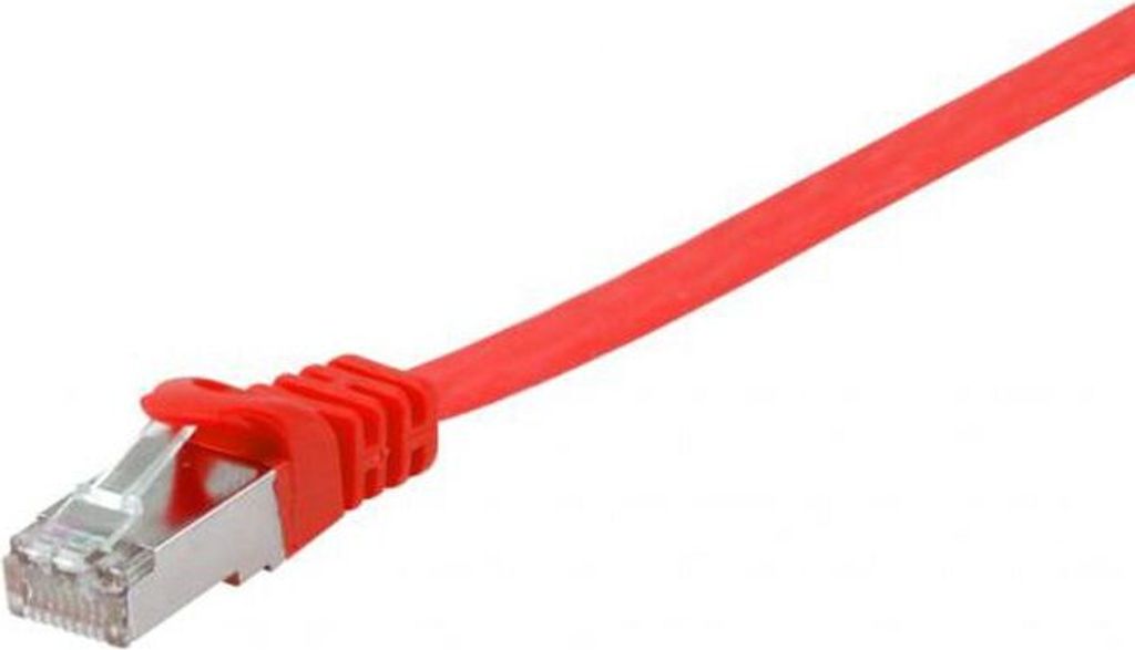 Equip Patchkabel Cat6A U/FTP 2xRJ45 10.00m rot Flach LSZH Polybeutel