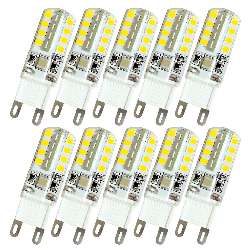 10x Leuchtmittel LED G9 32xSMD 3W warmweiss Produktbild 