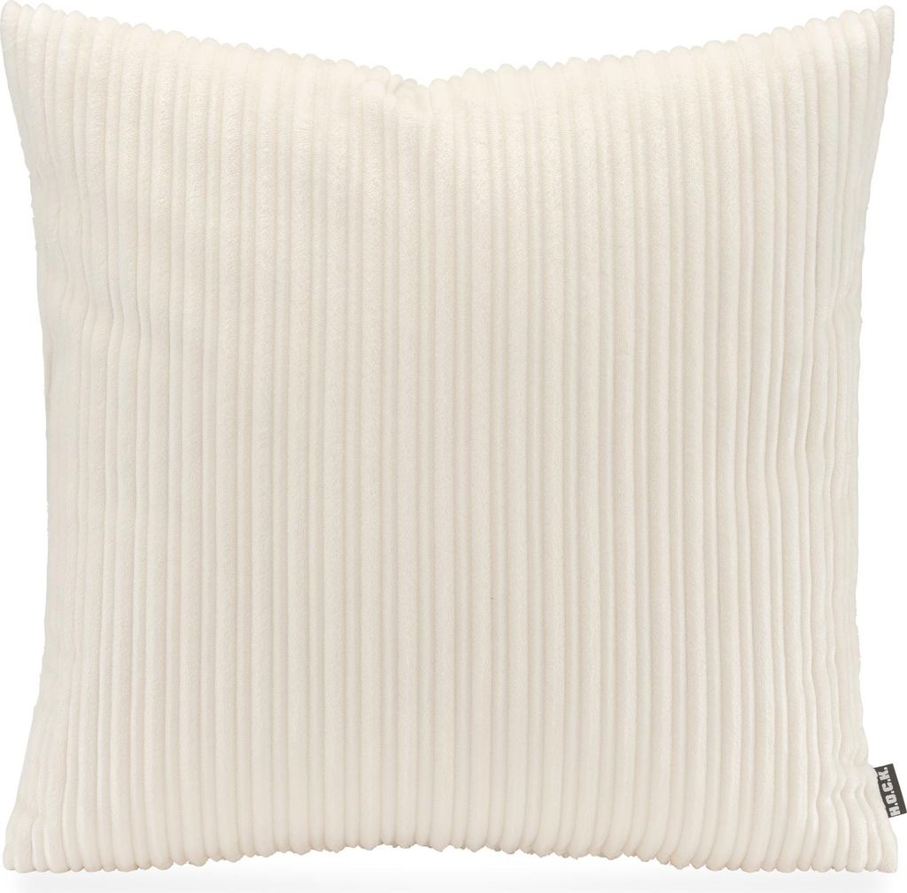 H.O.C.K. Precious Cord Kissen Cordsamt 50x50cm ecru weiß col. 001