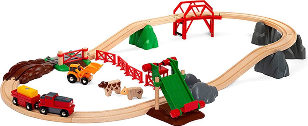 Grande set di fattorie ferroviarie BRIO Immagine del prodotto 