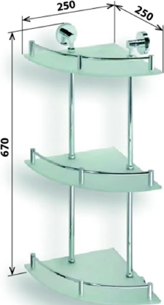 Rangement de douche 3 niveaux pour optimiser l'espace d'angle en verre - 4