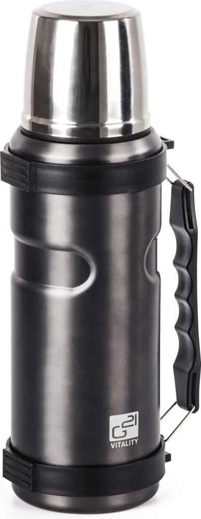 Borraccia G21 1000ml Grigio Acciaio - Ergonomia e Resistenza Tritan