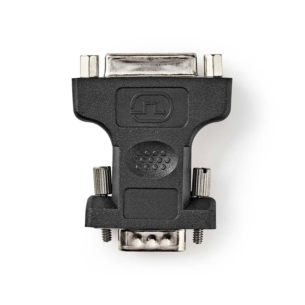 Adattatore Video VGA Maschio - DVI-I Femmina 24+5 | Nichelato Nero