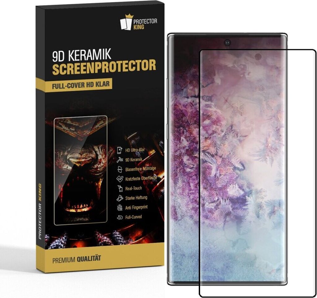 3x 9D Keramik für Samsung Galaxy Note 20 Ultra FULL-COVER Panzerfolie Displayschutz Panzerschutz Schutzfolie Displayfolie Folie ANTI-SHOK ANTI-BRU...