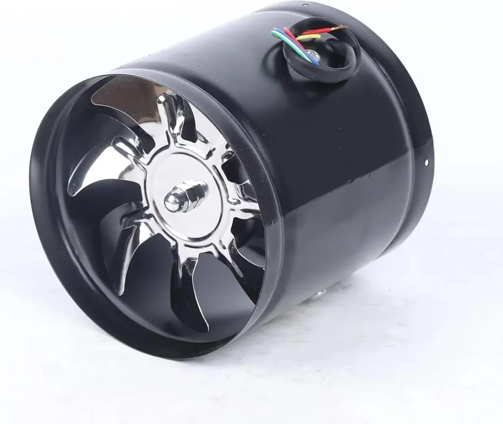 Extracteur de Gaine 150mm - Ventilateur de Conduit Axial Noir 780 m³/h