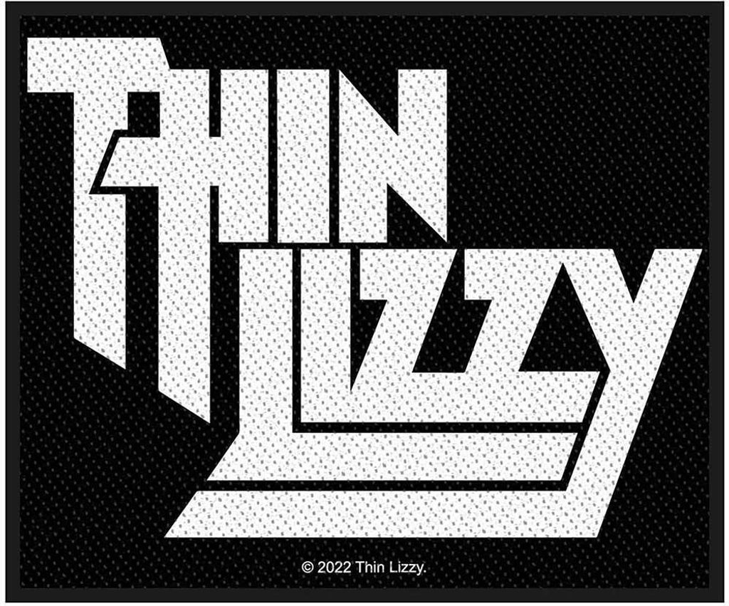 Thin Lizzy - Standardgröße - Patch - Polyester Logo RO5110 (Einheitsgröße) (Schwarz/Weiß)