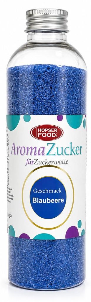 Sucre pour barbe à papa au goût de myrtille, 230 g, sans Image du produit 