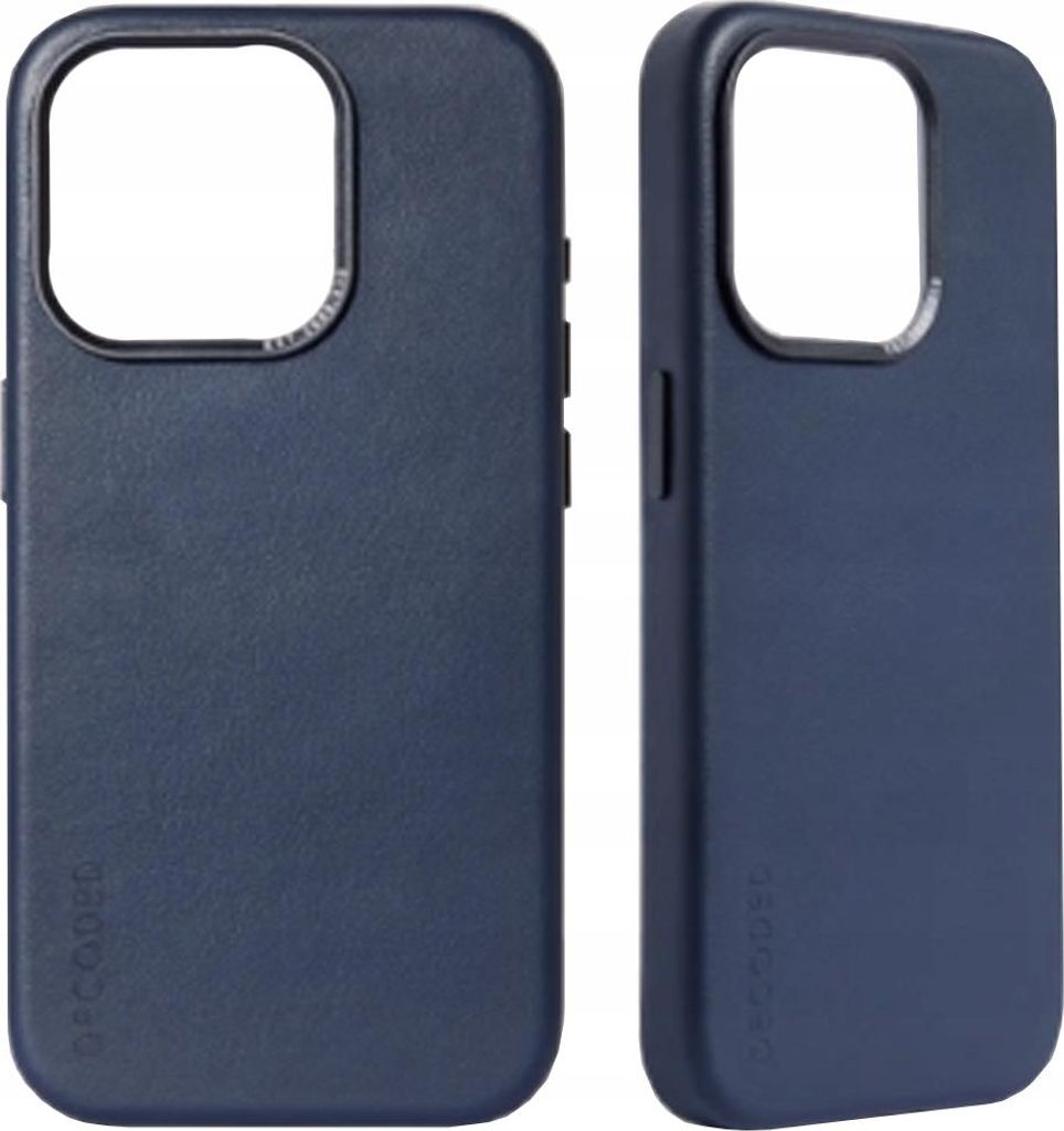 Etui en cuir Decoded avec Magsafe pour Iphone 15 - Bleu Image du produit 
