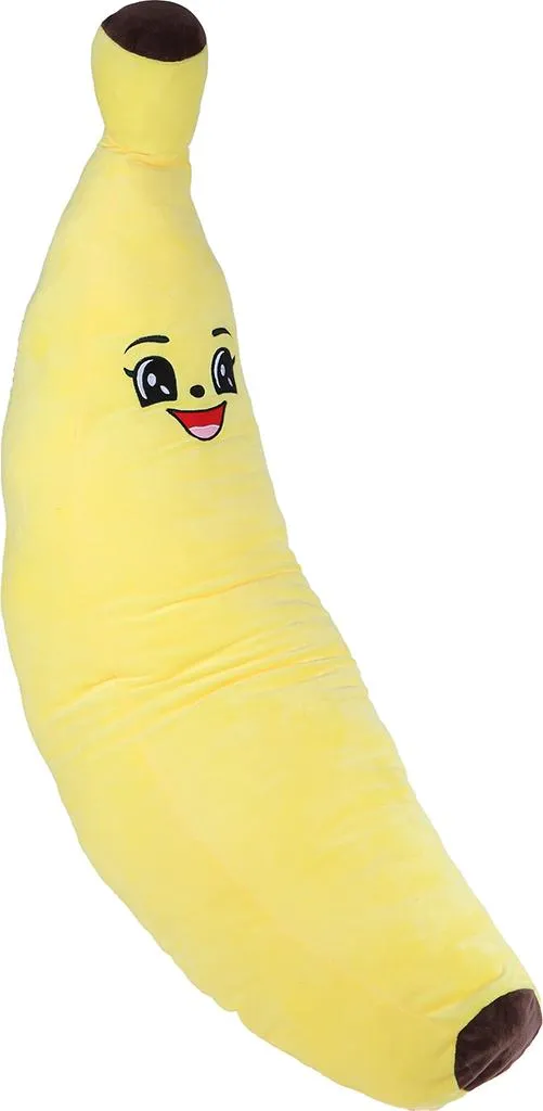 Coussin de Lecture Géant Banane 100cm Jaune pour Chambre d'Enfant
