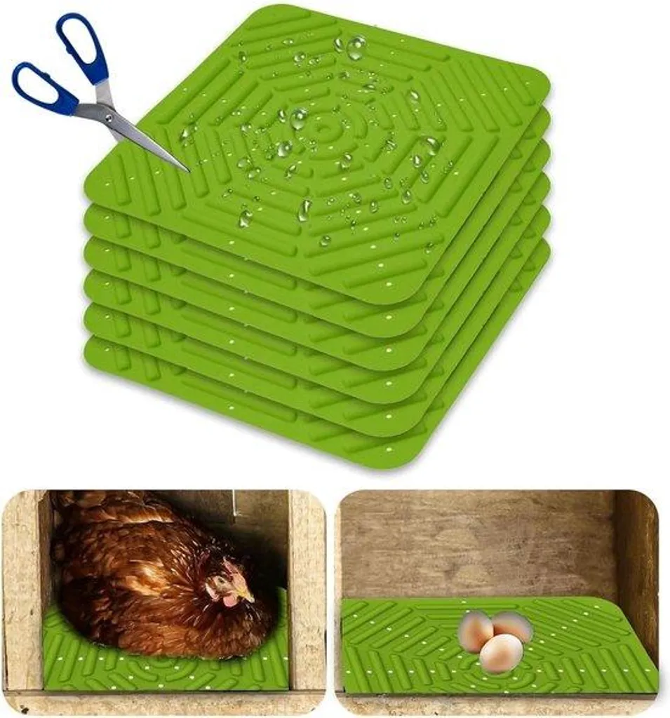 Nids pour poules 30x30 cm anti-poussière : fini les œufs sales au sol