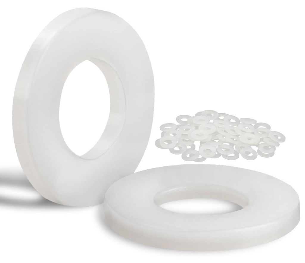 60 Kunststoffringe M5-10mm Nylonringe für Maschinen, elektrische Geräte und Sanitäranlagen