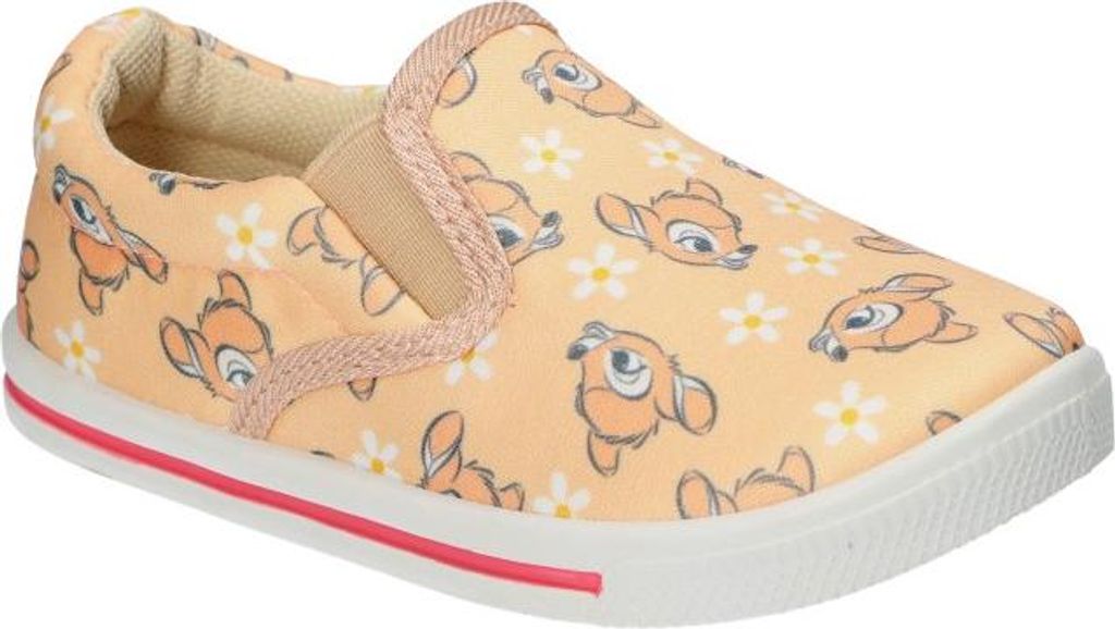 DISNEY BAMBI CL0293 Kinder-Sneaker, Slip-On-Schuhe, Kinderhausschuhe, Lizenzierte Schuhe, Nude 30