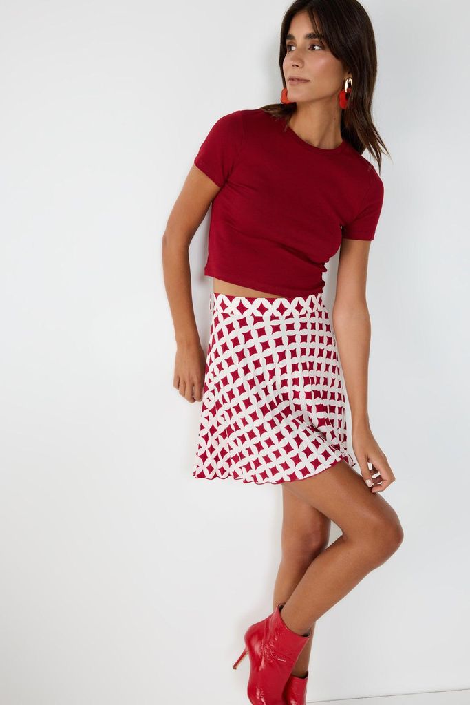 Kurzärmeliges Crop-T-Shirt, mixed color, M