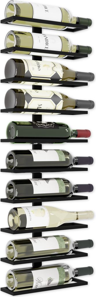 Lenmar Serie LOFT Weinregal aus Metall für Flaschen, 10 Flaschen, Wein, Flaschenregal, Kellerregal, Regale, Flaschenhalter Robuste LOFT 1-10