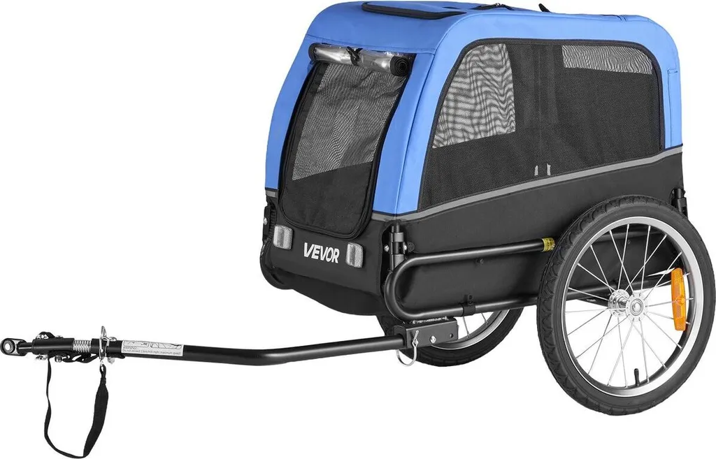 Remorque de vélo sécurisée pour chien fatigué ou âgé charge 30 kg